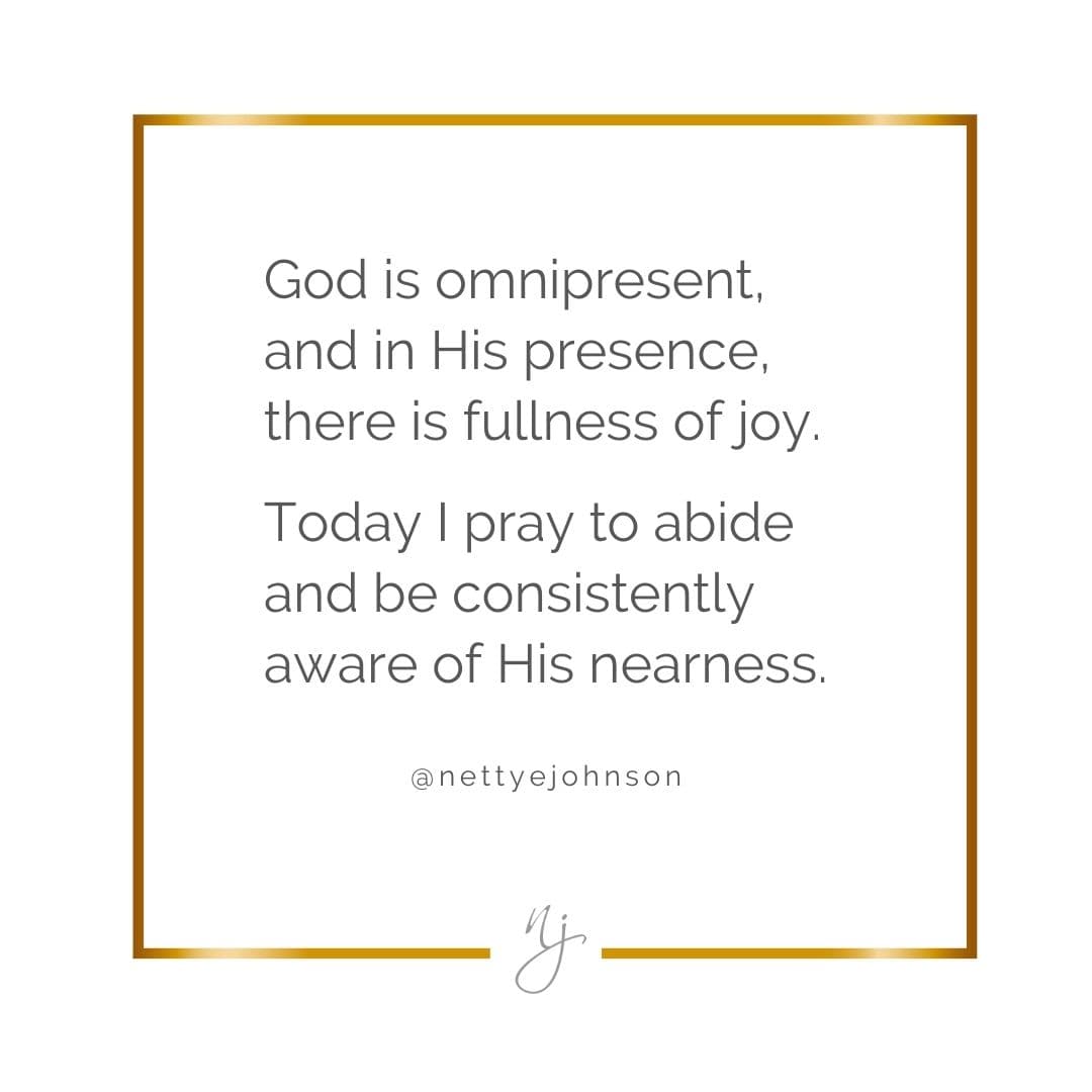 Nettye Johnson Quote Image - Today I pray to abide